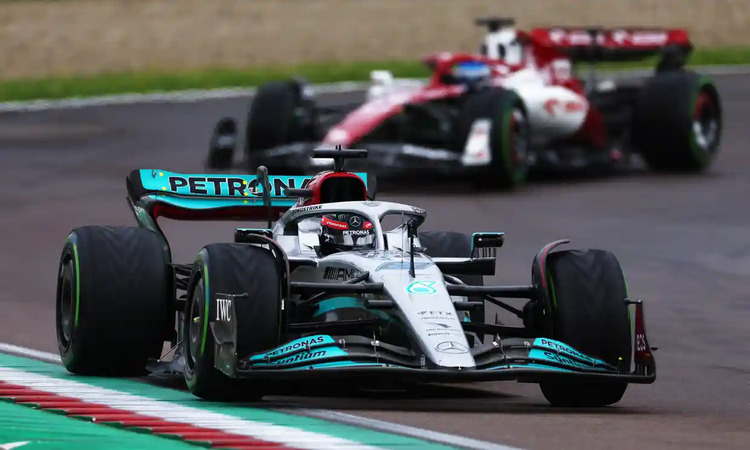 F1: George Russell บ่นเรื่องความเจ็บปวด ‘porpoising’ ใน Mercedes ที่ Imola